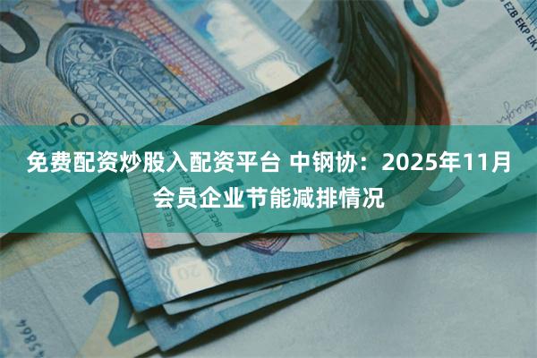 免费配资炒股入配资平台 中钢协：2025年11月会员企业节能减排情况